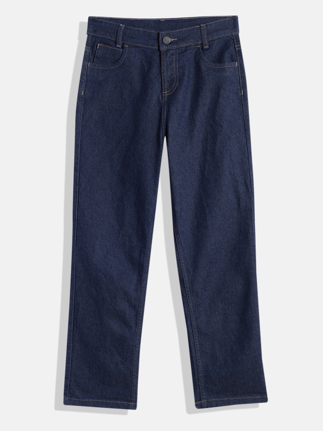 

HERE&NOW Boys Blue Straight Fit Stretchable Jeans
