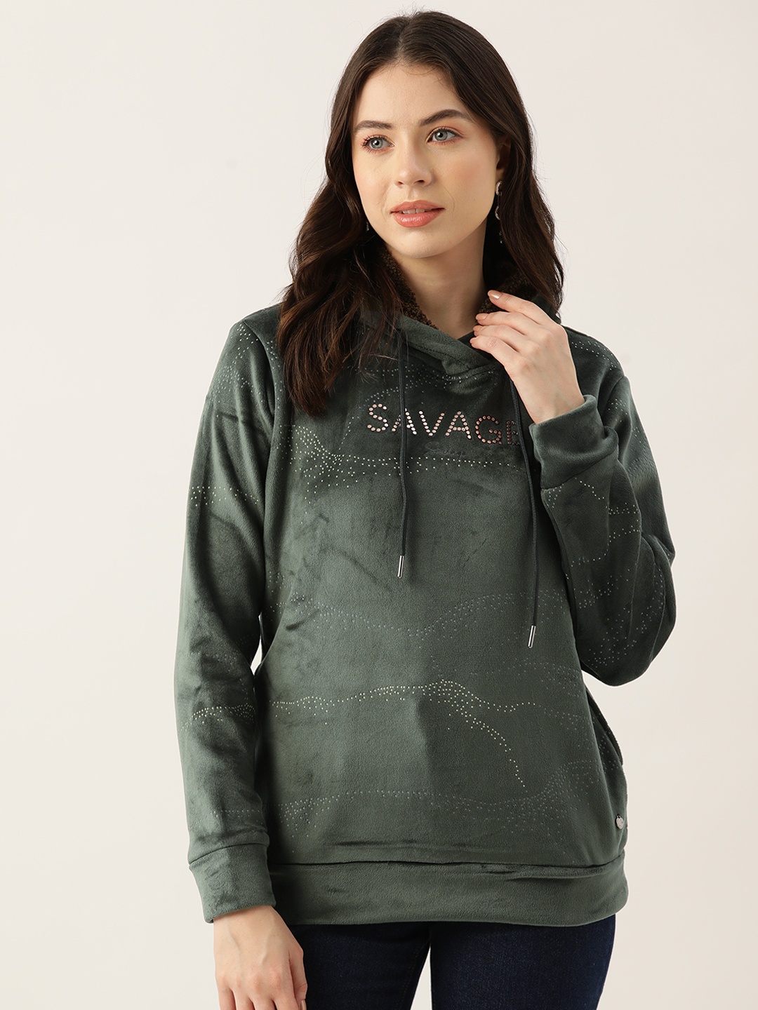 

Monte Carlo Printed Hooded Sweatshirt, Olive