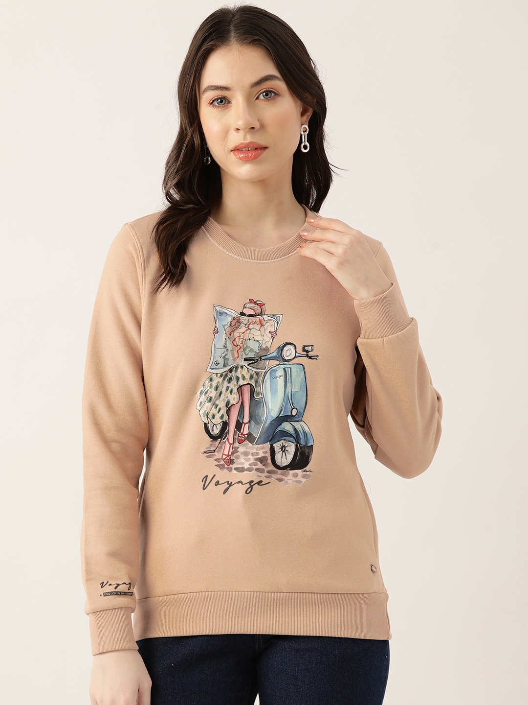 

Monte Carlo Graphic Printed Sweatshirt, Beige