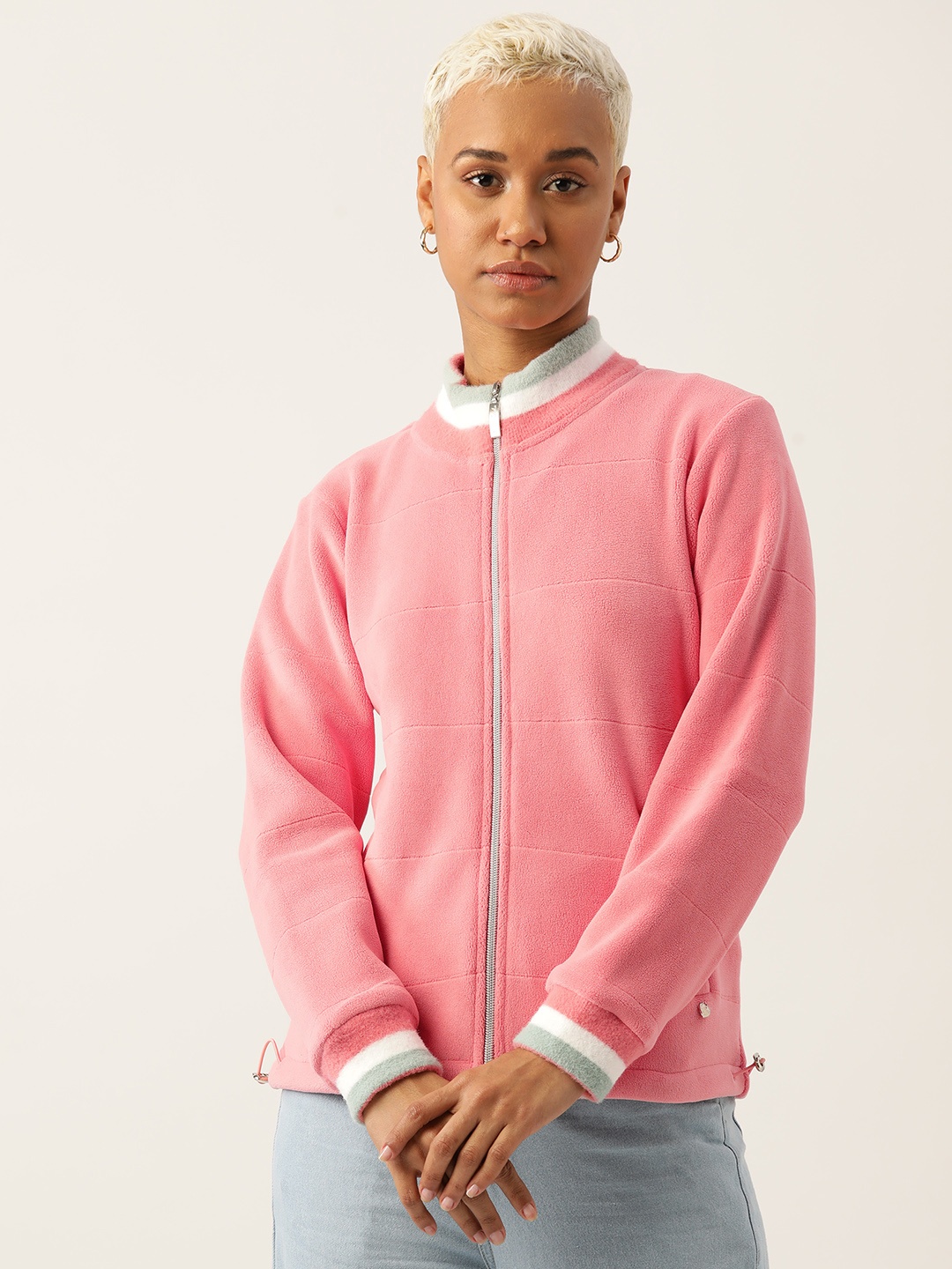 

Monte Carlo Mock Collar Regular Sweatshirt, Pink