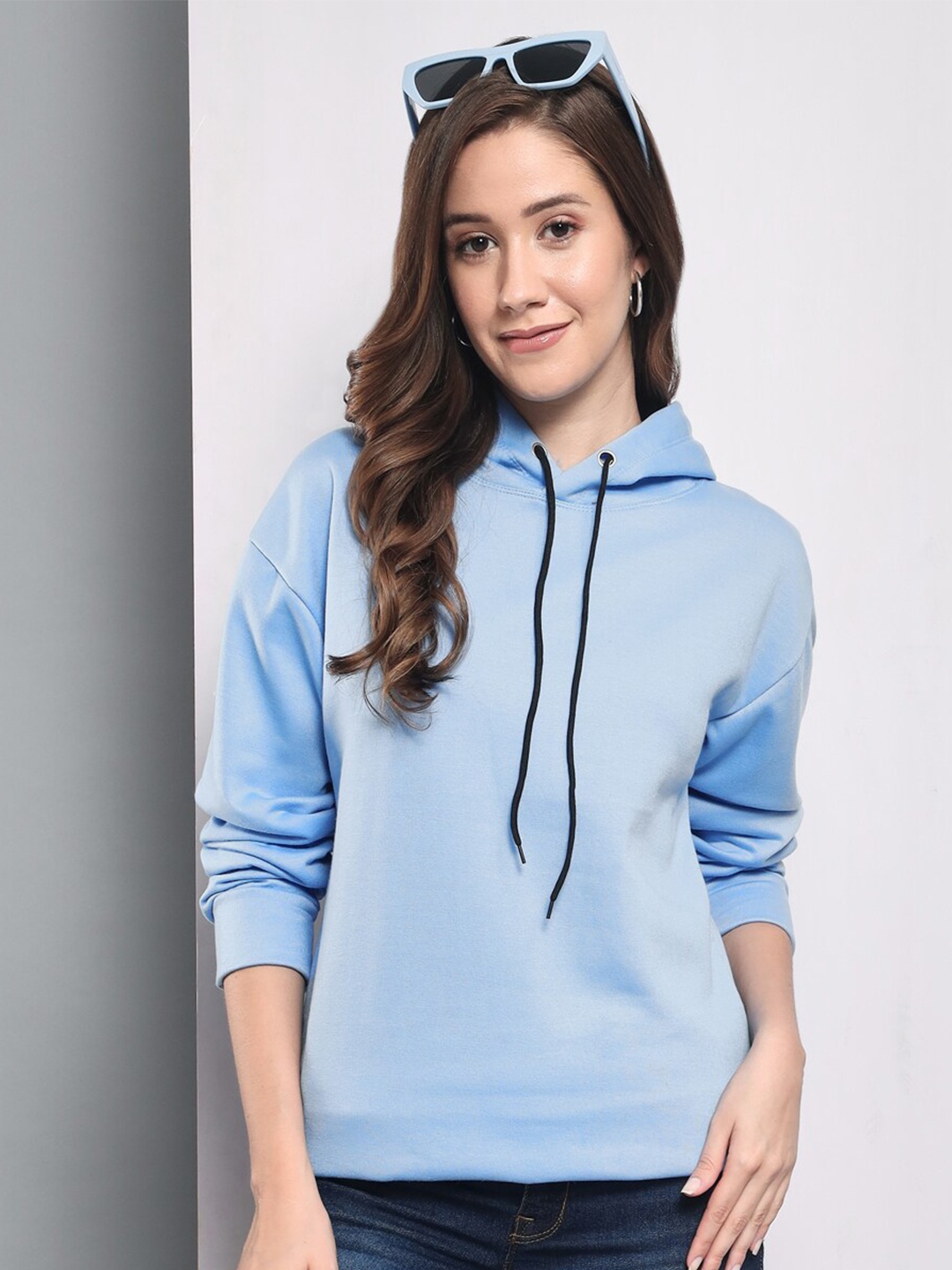 

Funday Fashion Hooded Fleece Pullover, Blue