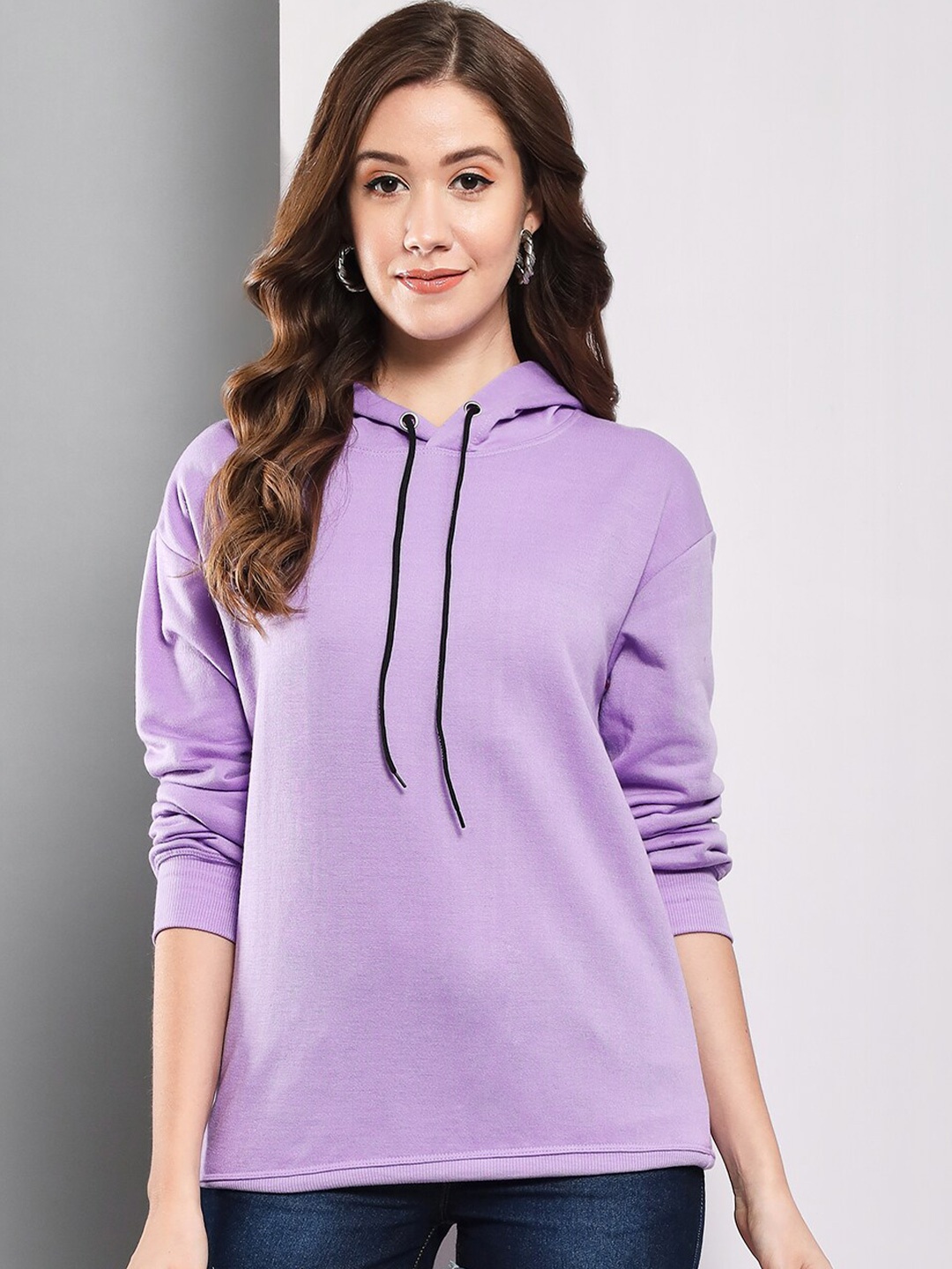 

Funday Fashion Hooded Fleece Pullover, Purple