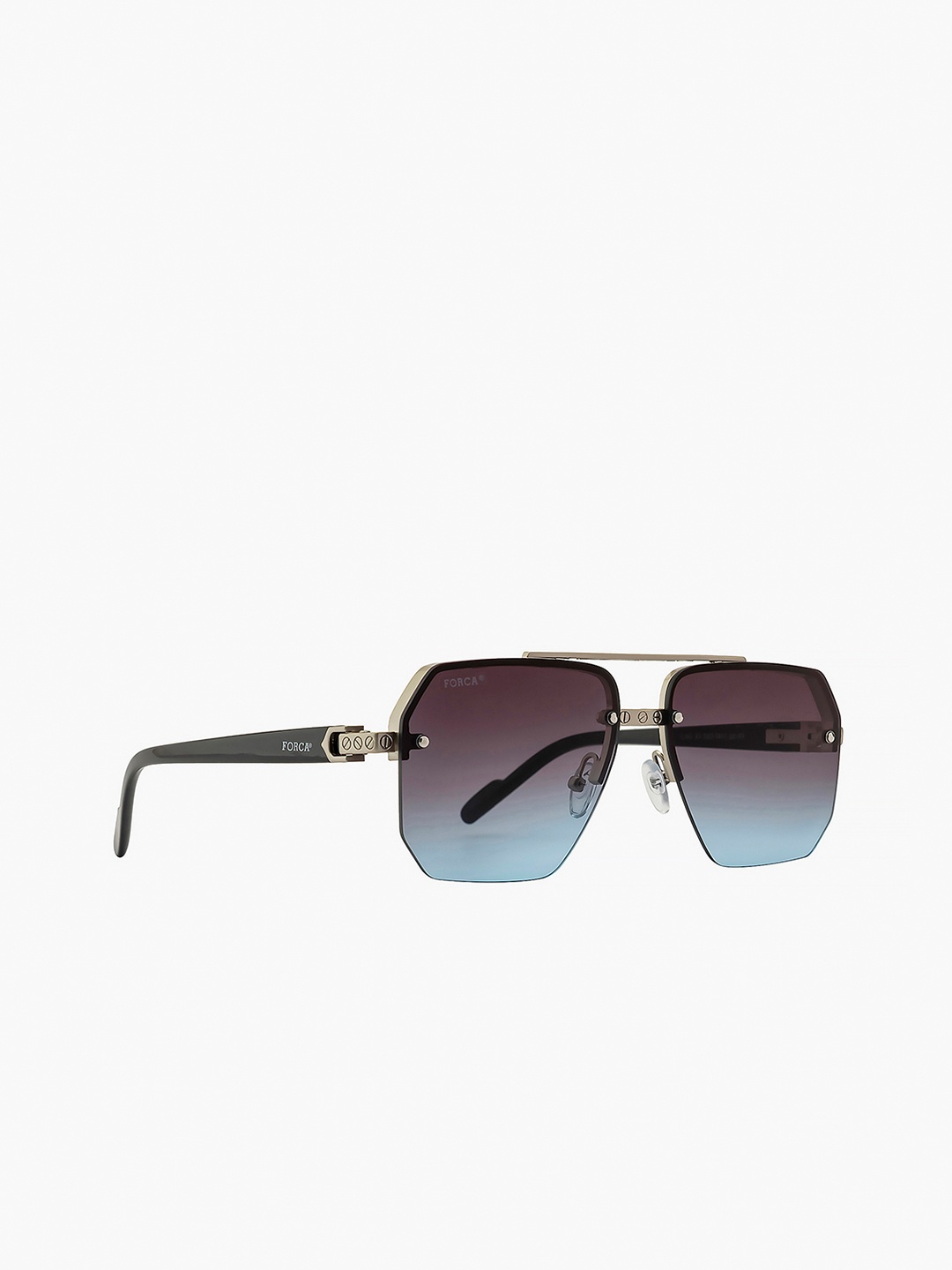 

Forca by Lifestyle Men Square Sunglasses with UV Protected Lens 1000012769582, Grey