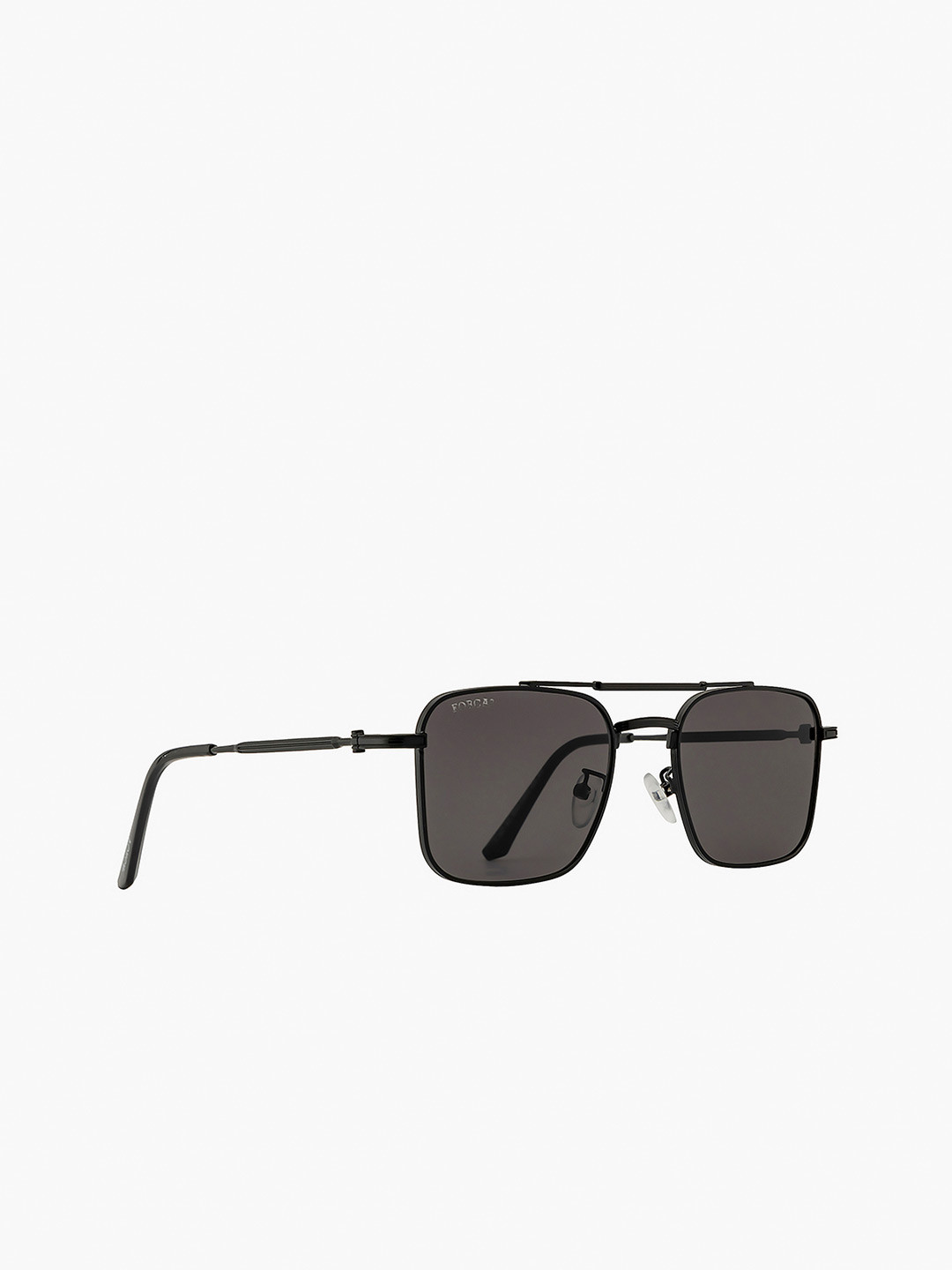 

Forca by Lifestyle Men Square Sunglasses With UV Protected Lens, Black