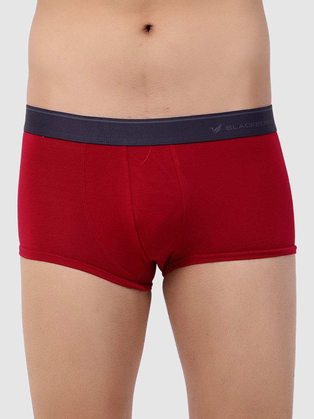 

Blackberrys Mid Rise Anti-Roll Technology Short Trunk ITPM0018R2SS20FX, Red