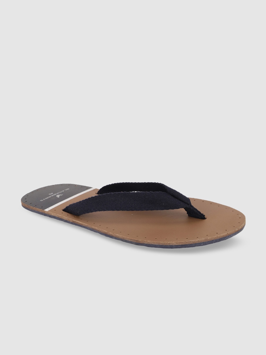

Blackberrys Men Leather Thong Flip-Flops, Navy blue