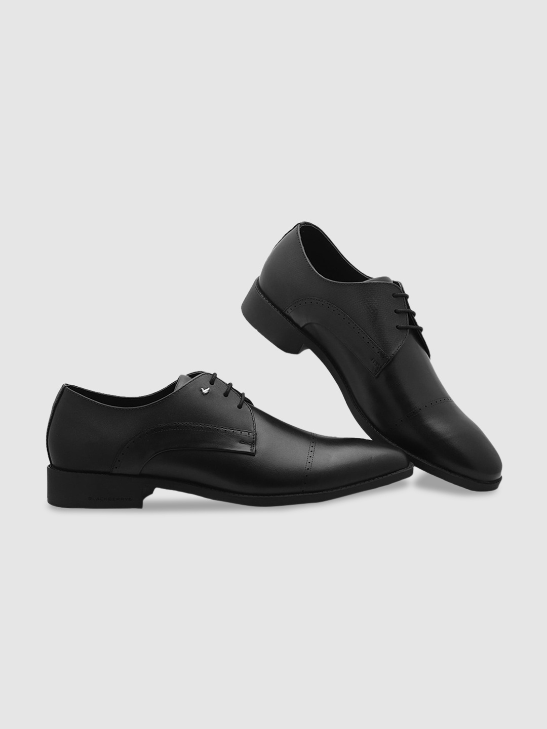 

Blackberrys Men Lace-up Leather Oxfords, Black