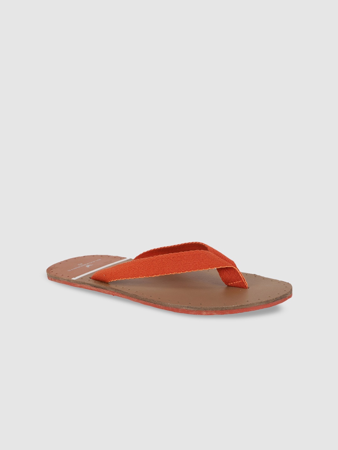 

Blackberrys Men Colourblocked Leather Comfort Sandals, Orange