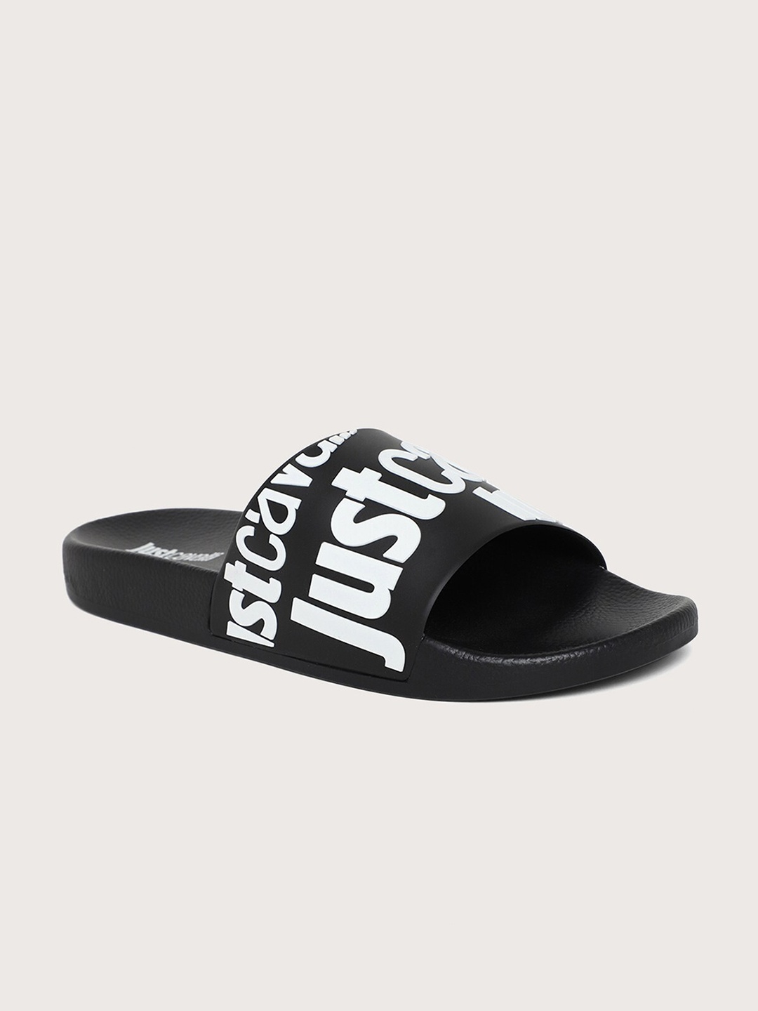 

Just Cavalli Men Printed Sliders, Black