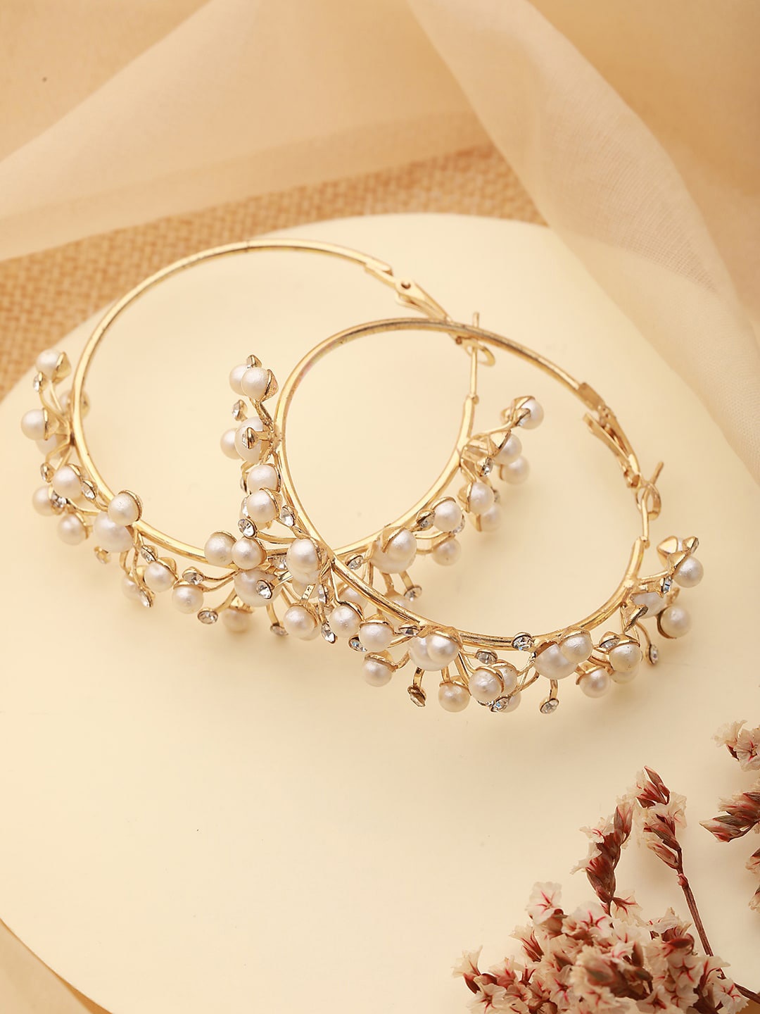 

Jazz and Sizzle Gold-Toned Classic Hoop Earrings