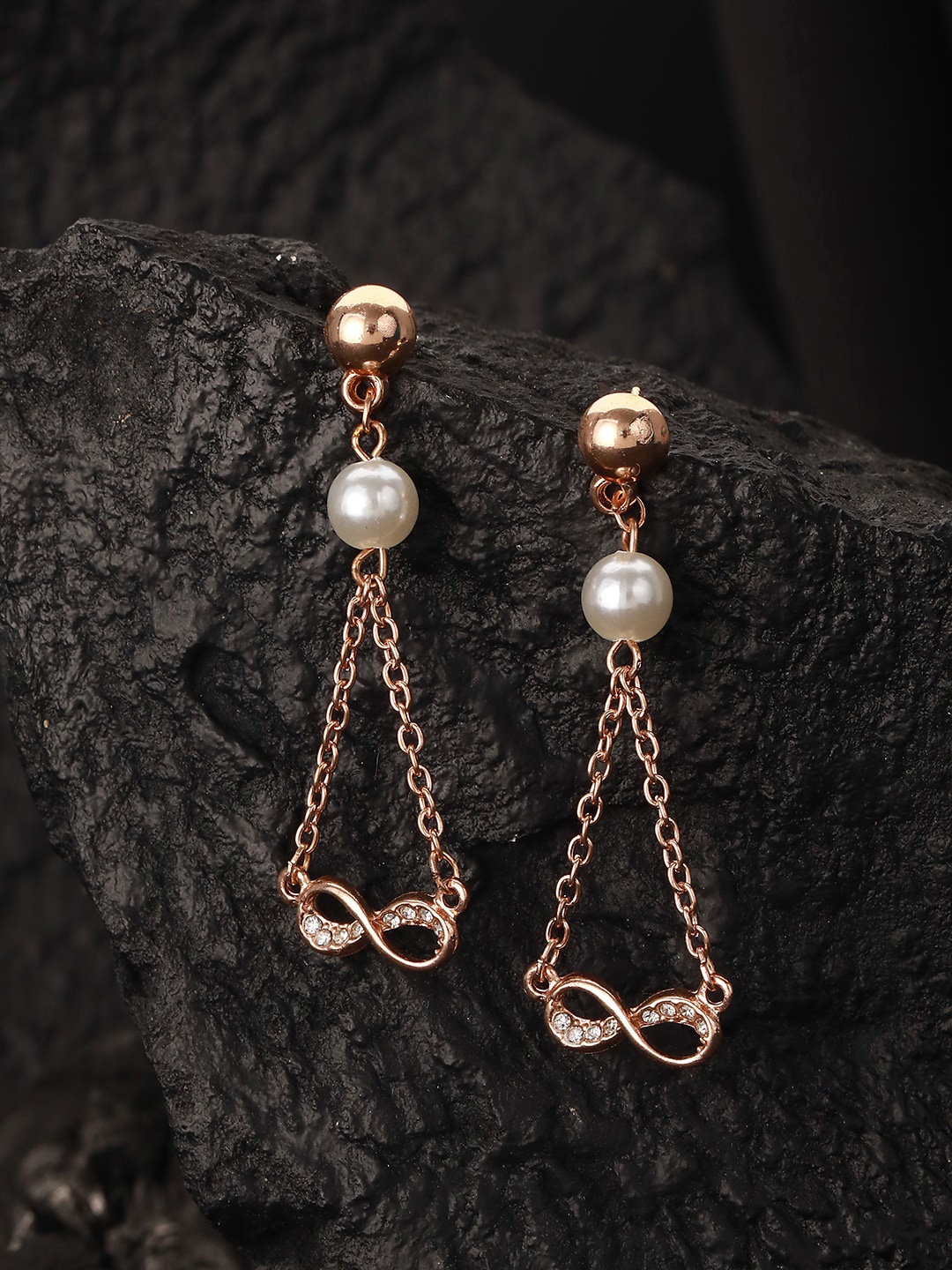 

Jazz and Sizzle Rose Gold Plated Classic Drop Earrings