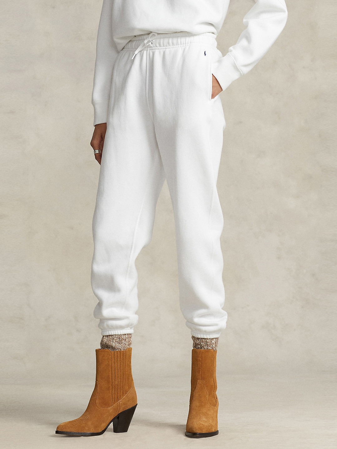 

Polo Ralph Lauren Women Tapered Fit Mid Rise Joggers, White
