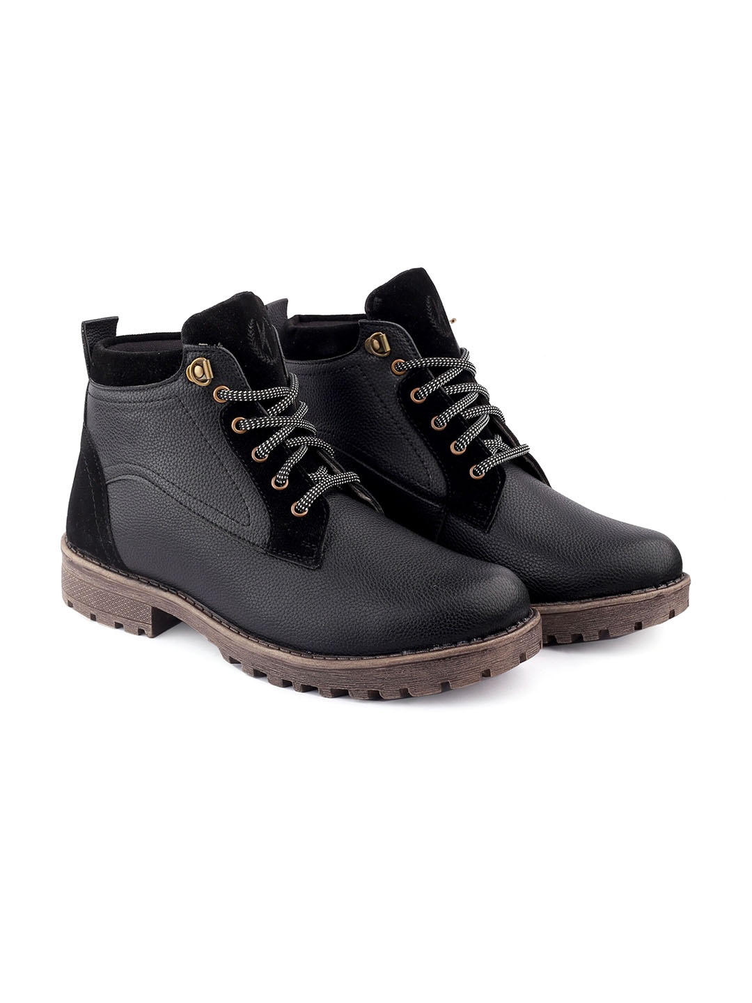 

KRAASA Men Mid-Top Regular Boots, Black