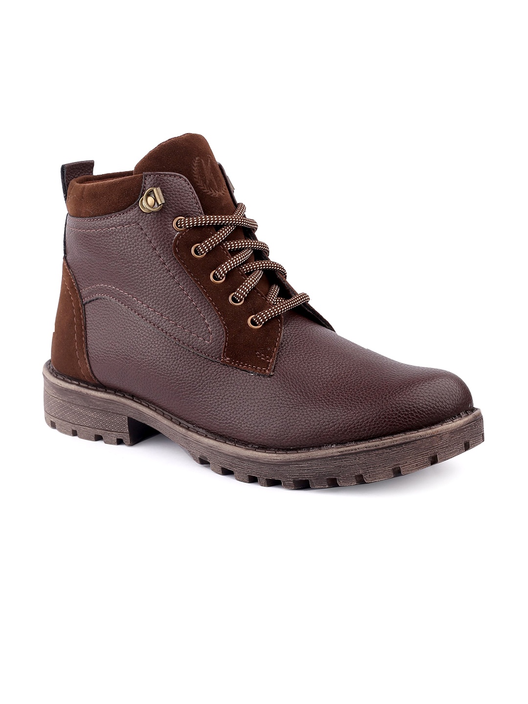 

KRAASA Men Mid-Top Regular Boots, Brown