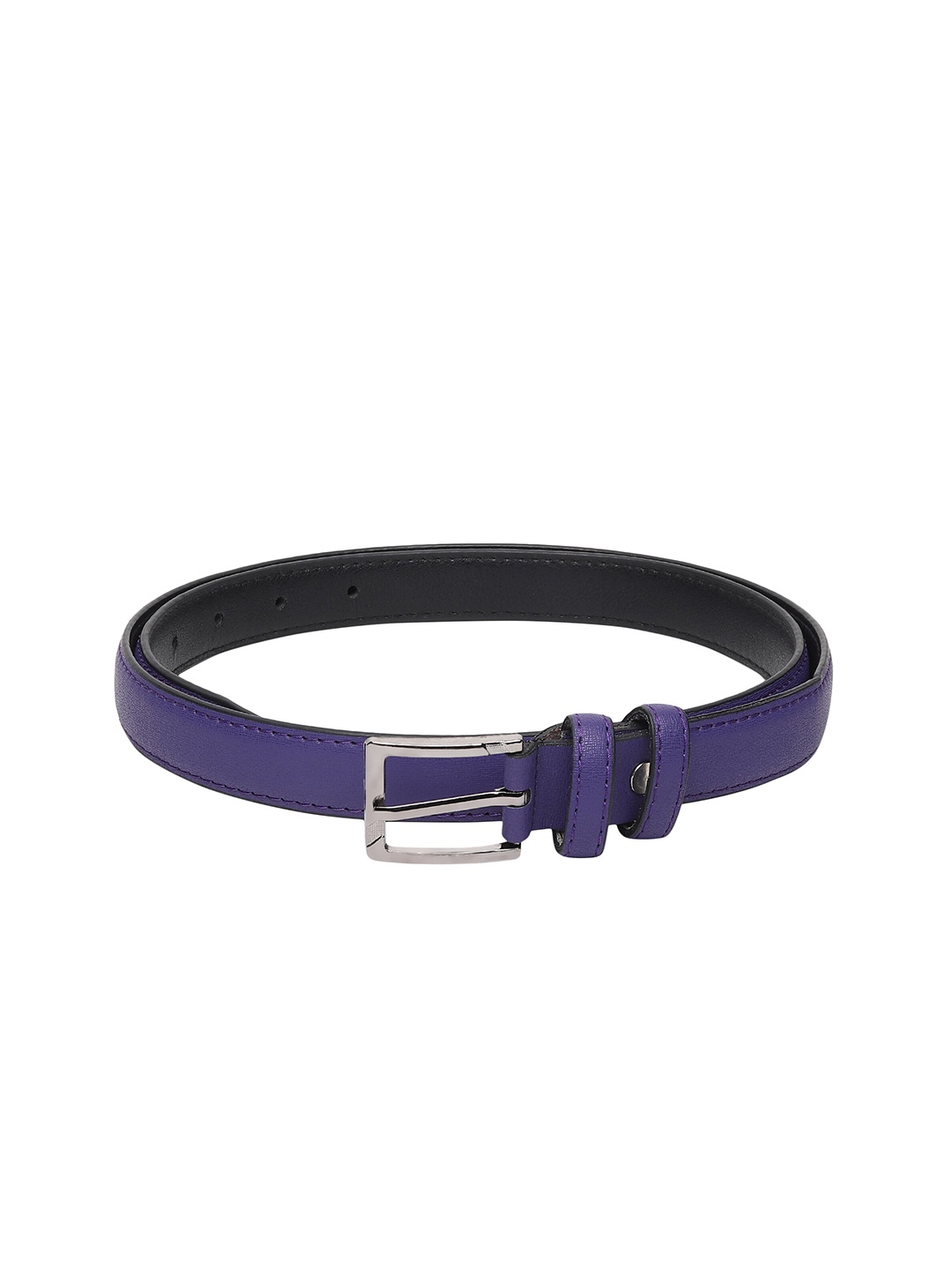 

Mast & Harbour Women Purple Textured Slim Belt