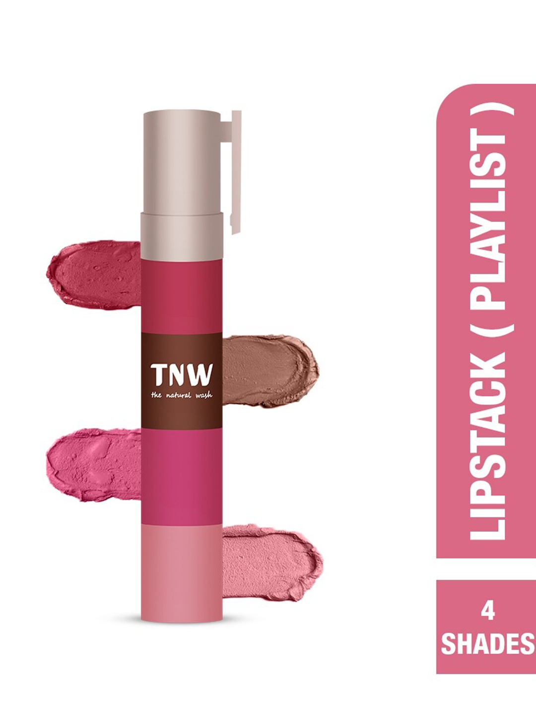 

TNW the natural wash 4 In 1 Stack Up Your Shade Lipstick 6.4g - Playlist 01, Multi