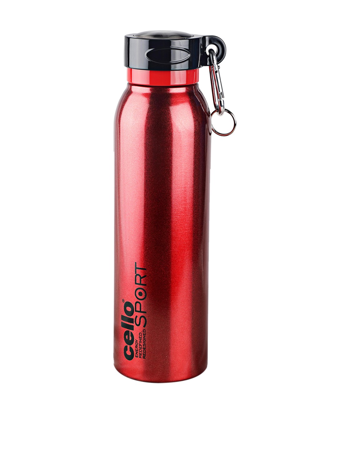 

Cello Beatle Red Stainless Steel Hot and Cold Double Walled Water Bottle- 700ml