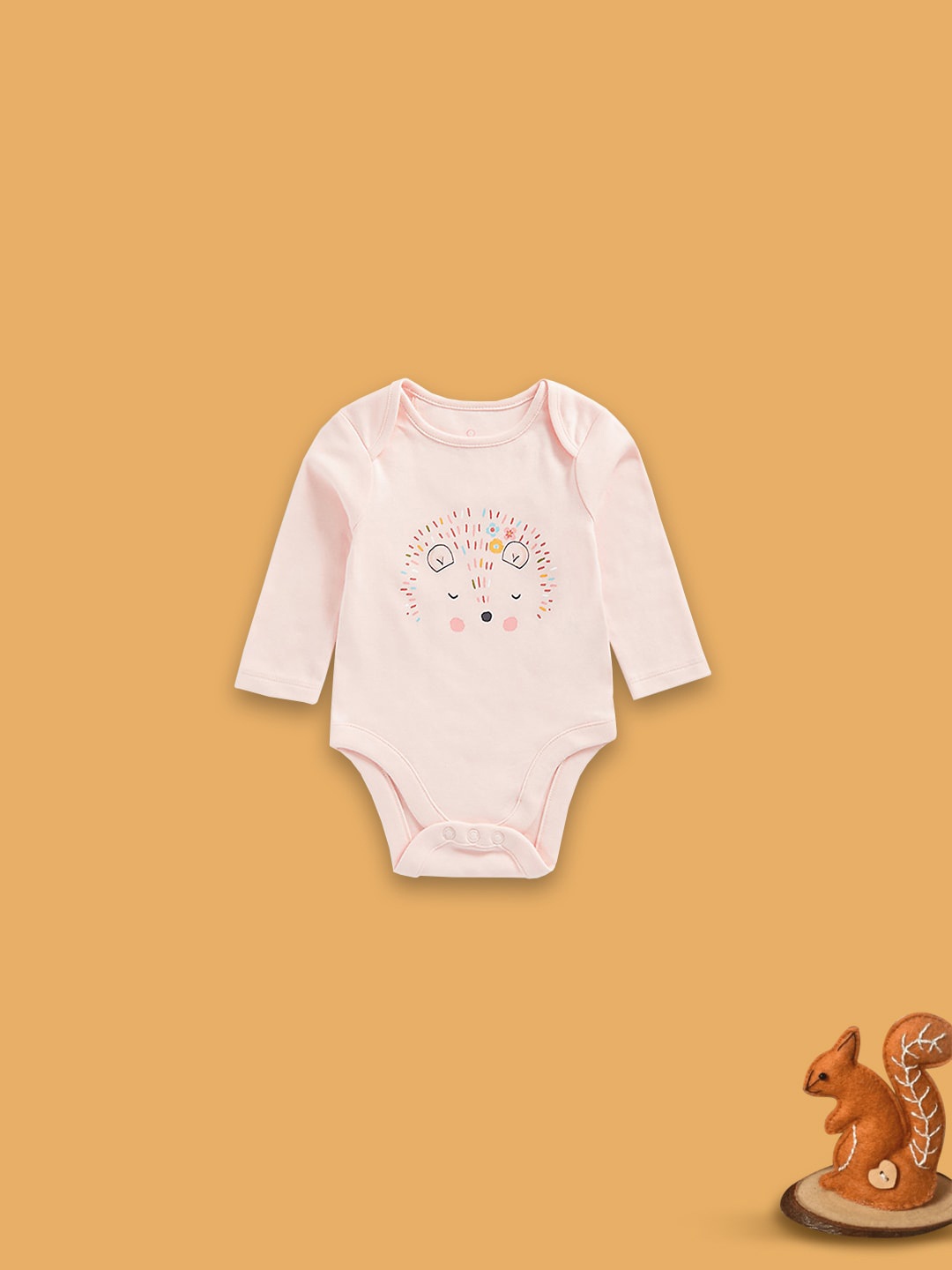 

mothercare Infants Printed Pure Cotton Bodysuits, Pink