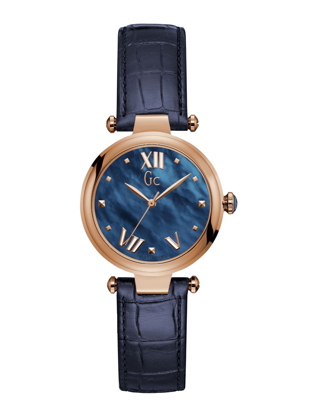 

GC Women Leather Bracelet Style Straps Analogue Watch Y31004L7, Blue