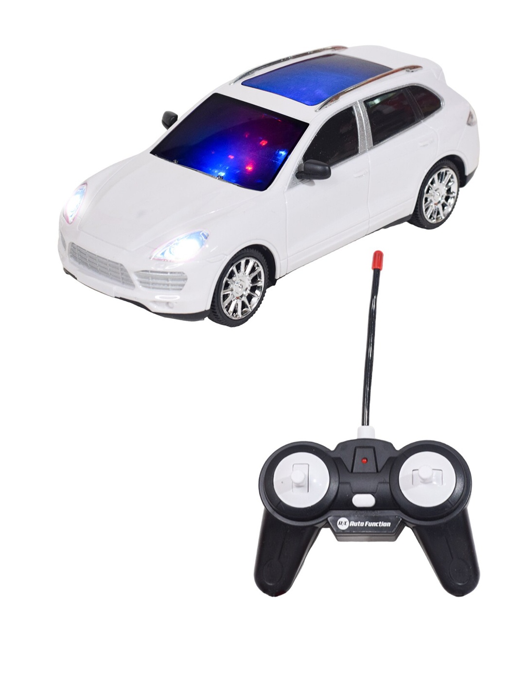 

WISHKEY Kids Control Car with Automatic Drive Function, 5 Channel Remote Control Car, White