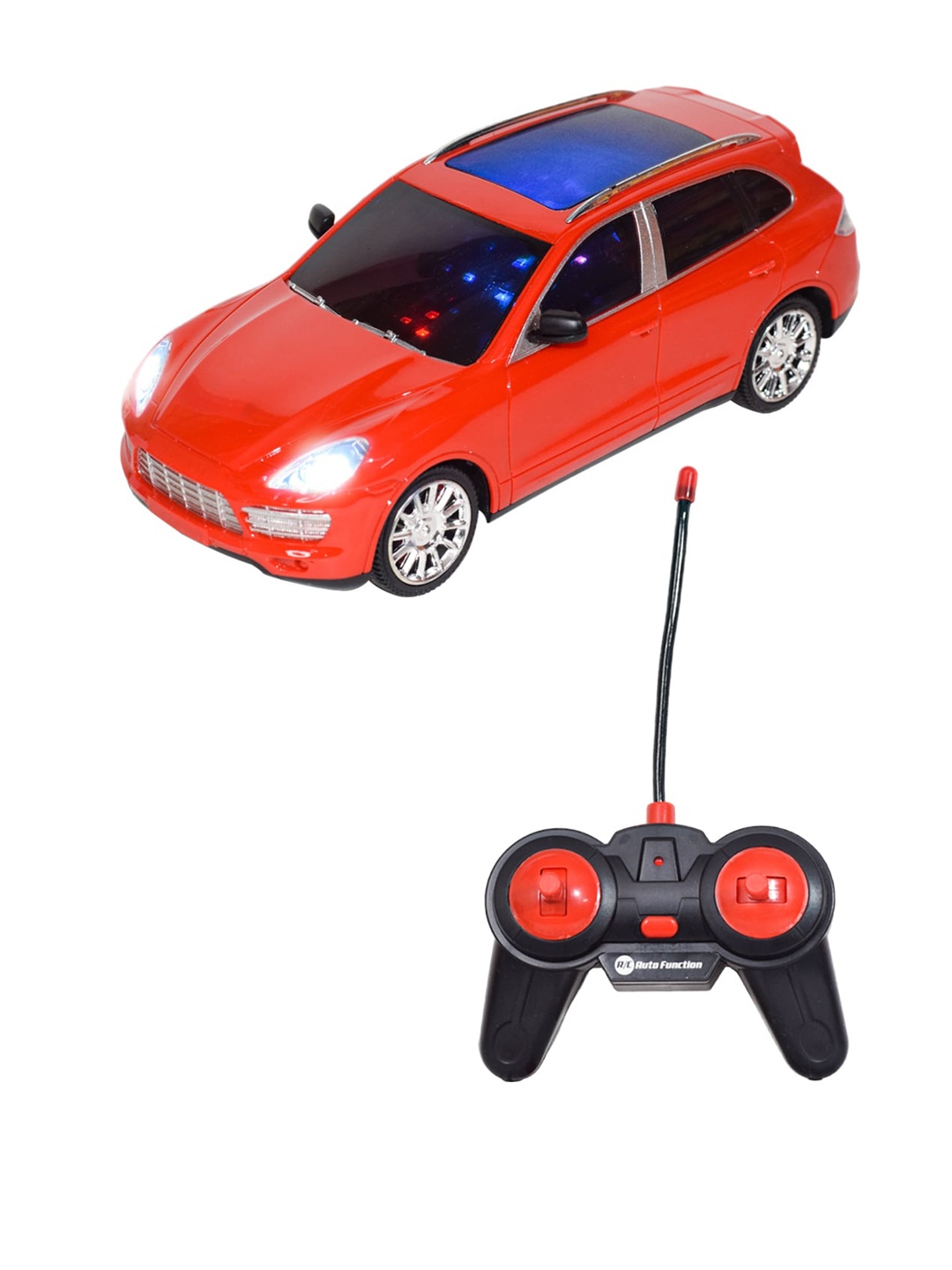 

WISHKEY Kids Scale Remote Control Car with Automatic Drive Function, Red