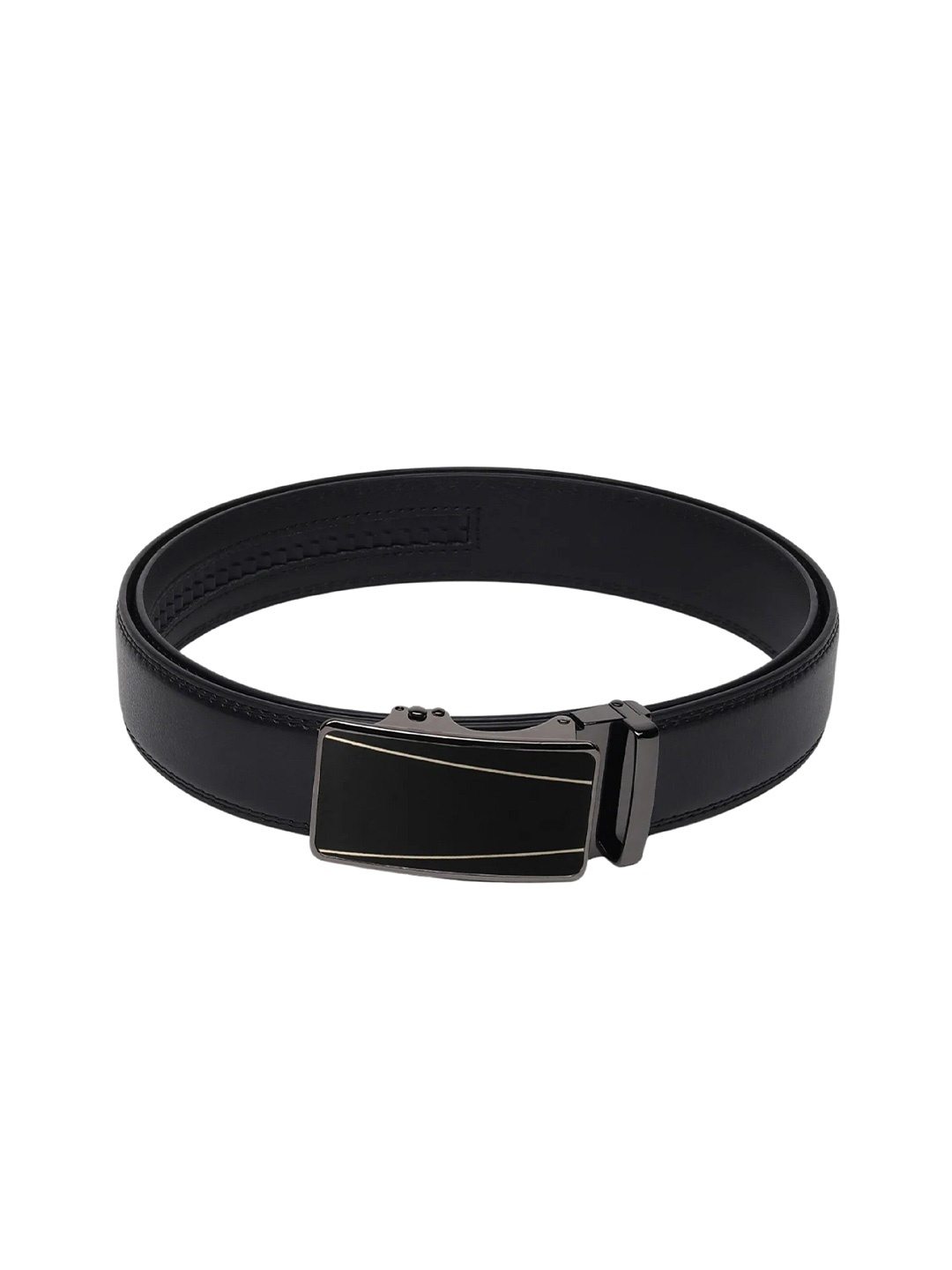 

Zacharias Men Textured Belt, Black
