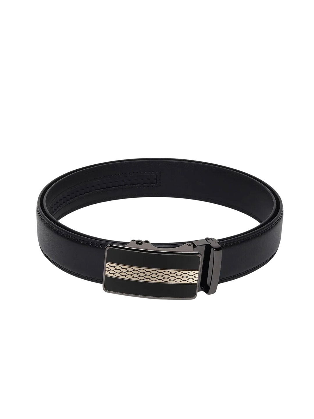 

Zacharias Men Textured Belt, Black