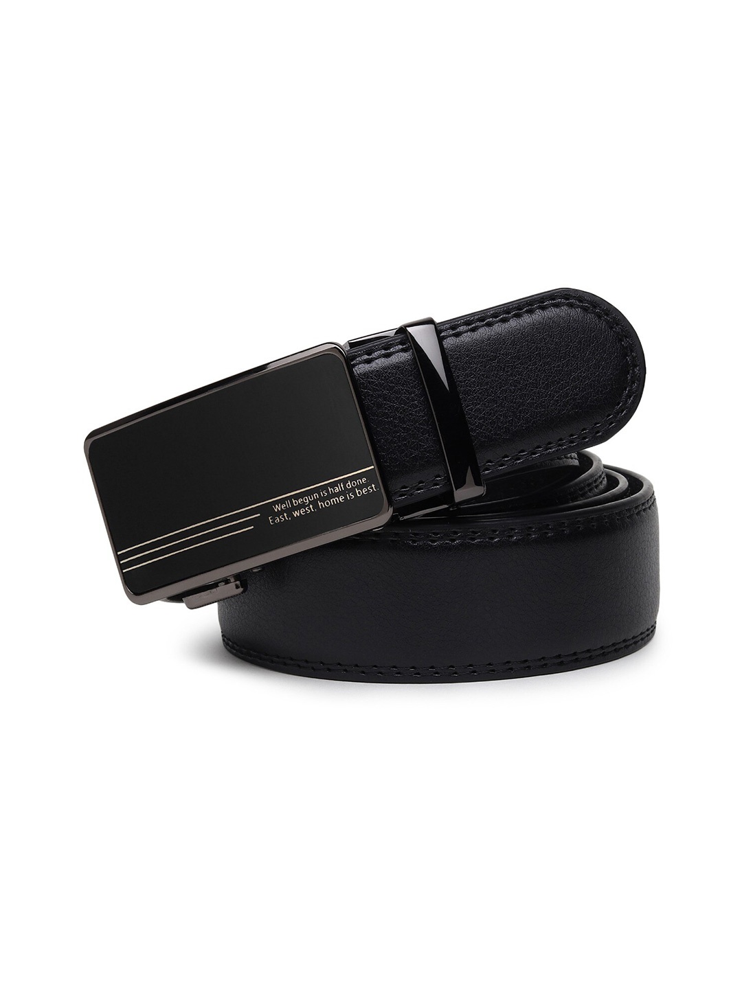 

Zacharias Men Textured Belt, Black