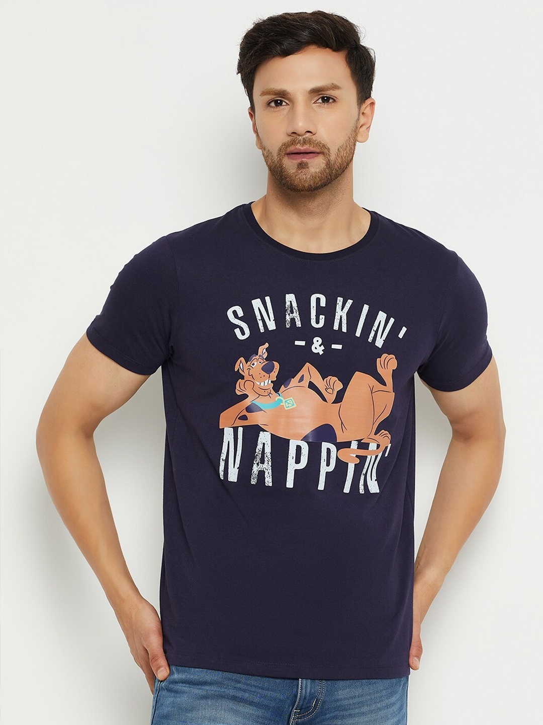 

Wear Your Mind Typography Printed T-shirt, Blue
