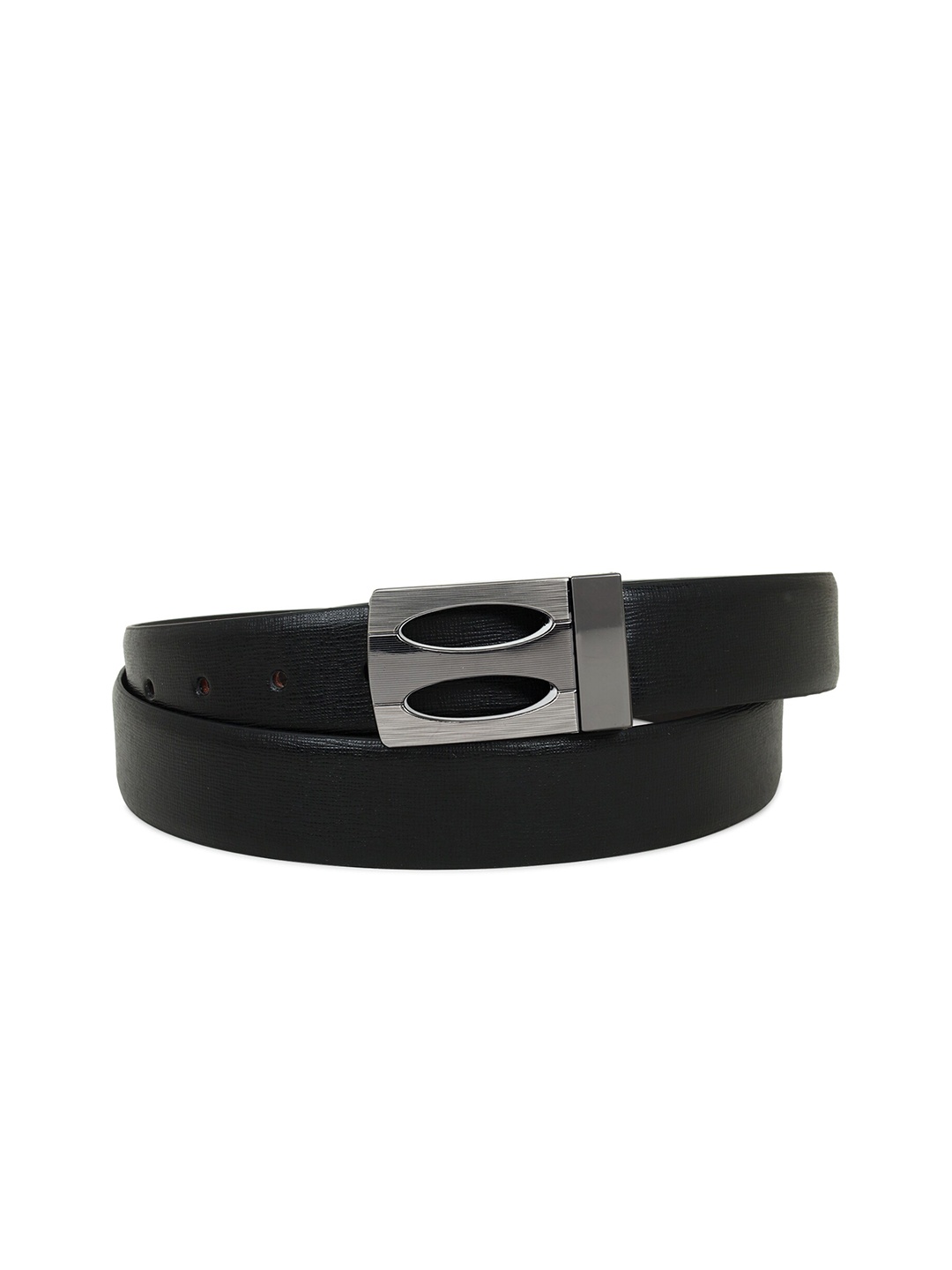 

Zacharias Men Textured Reversible Formal Belt, Black