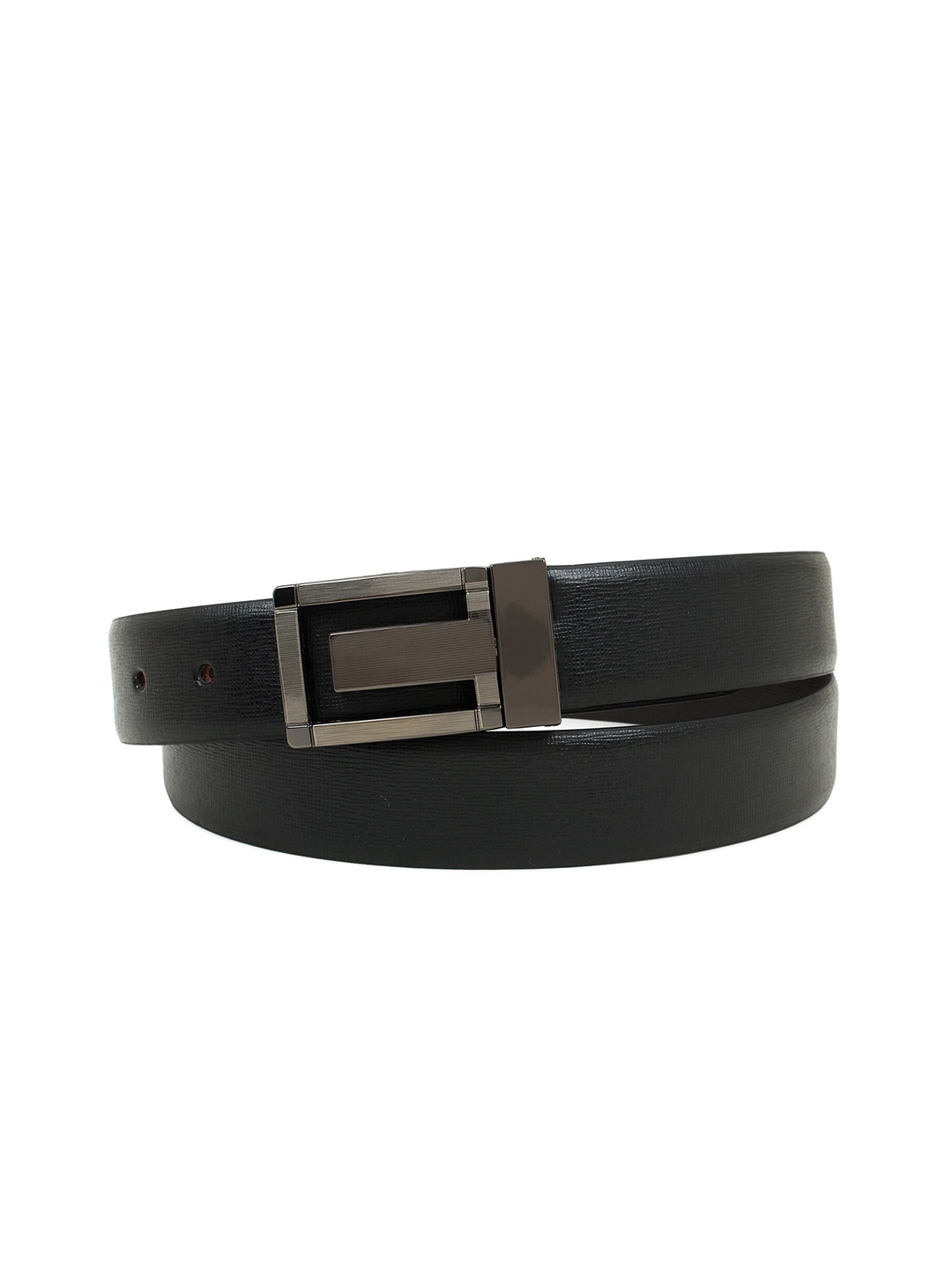 

Zacharias Men Textured Reversible Belt, Black