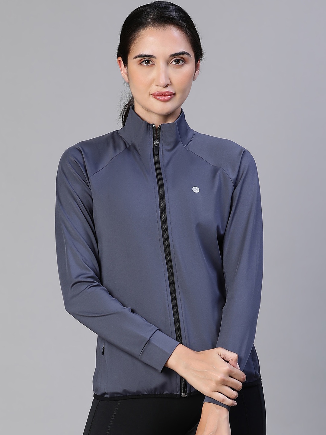 

ATHLISIS Lightweight Dry Fit Training Or Gym Sporty Jacket, Grey