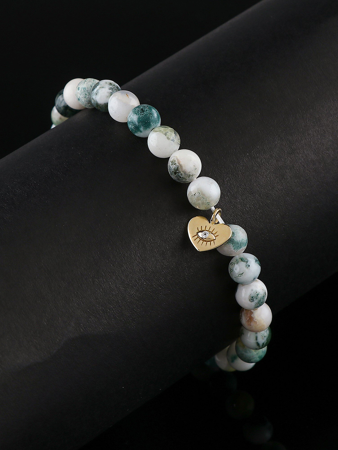 

LA SOULA 92.5 Sterling Silver Rakhi Bracelet, Green