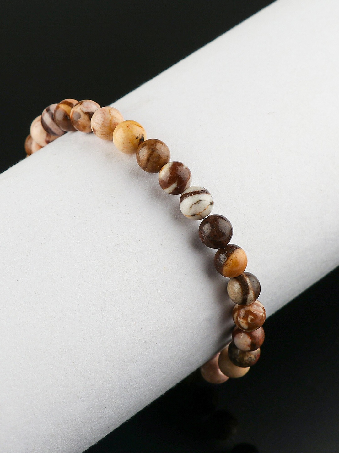 

LA SOULA Unisex Beaded Rakhi Bracelet, Brown