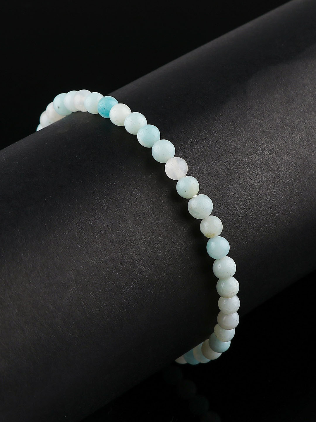 

LA SOULA Unisex Plain Beaded Rakhi Bracelet, Blue