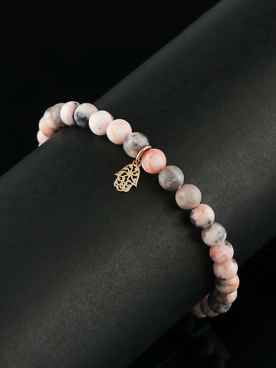 

LA SOULA 925 Sterling Silver Beaded Rakhi Bracelet, Gold
