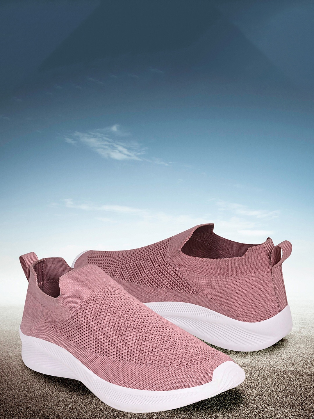 

TPENT Women Super Grip EVA Mesh Running Shoes, Rose gold