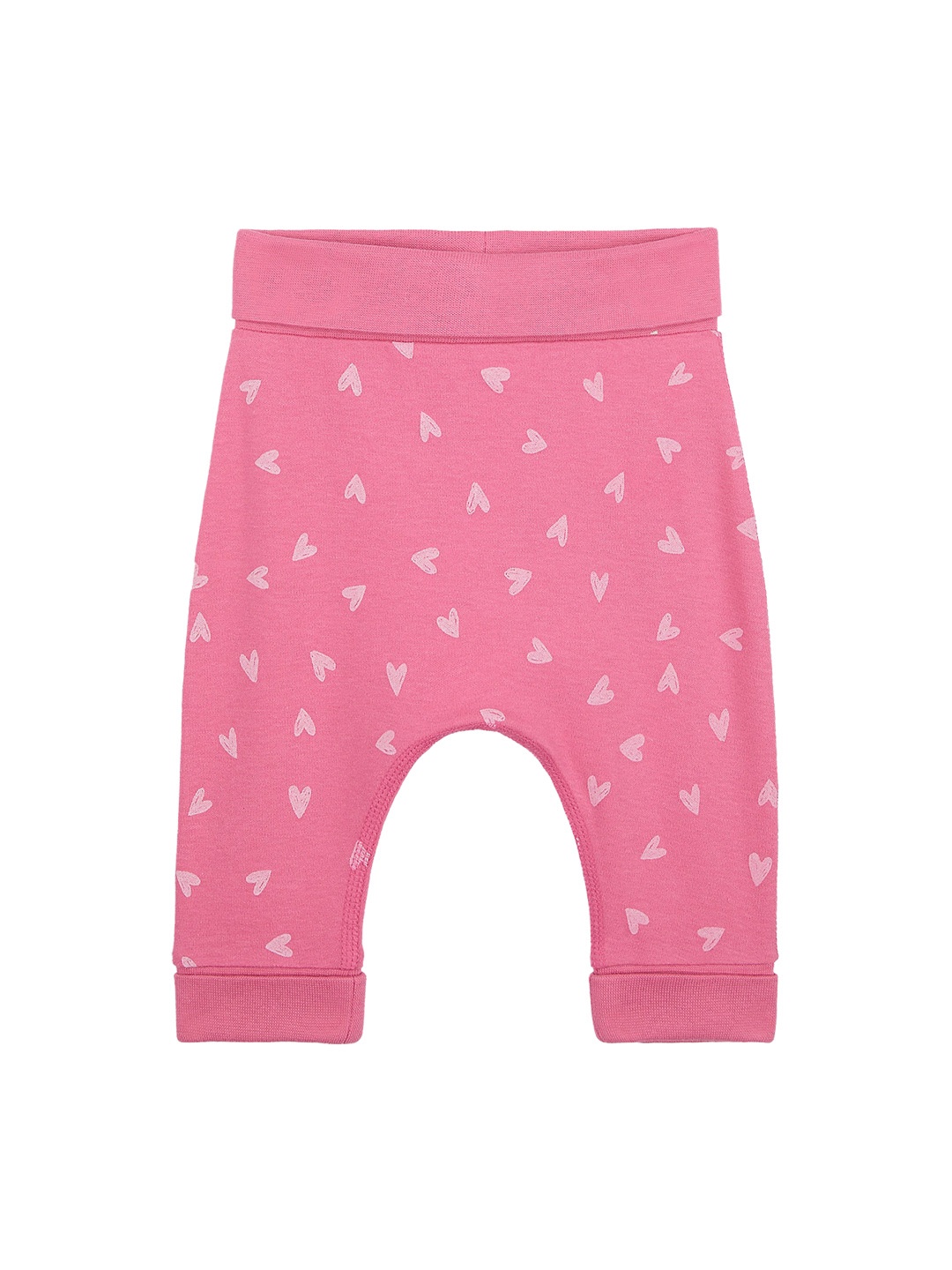 

mothercare Girls Conversational Printed Pure Organic Cotton Joggers, Pink