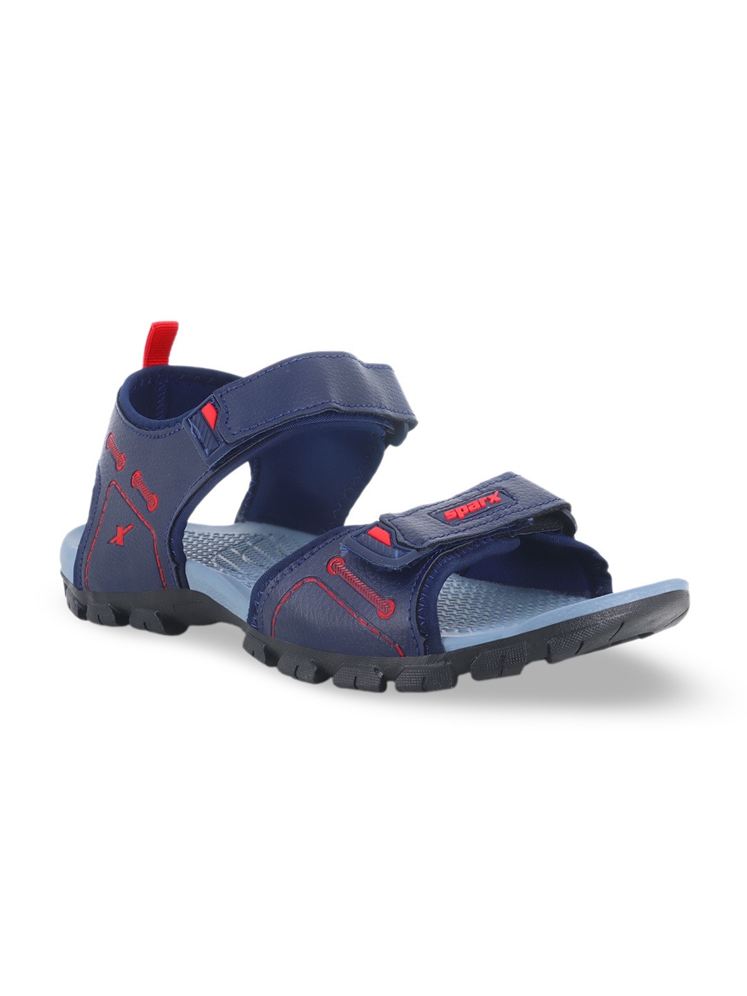 

Sparx Men Textured Floater Sports Sandals, Navy blue