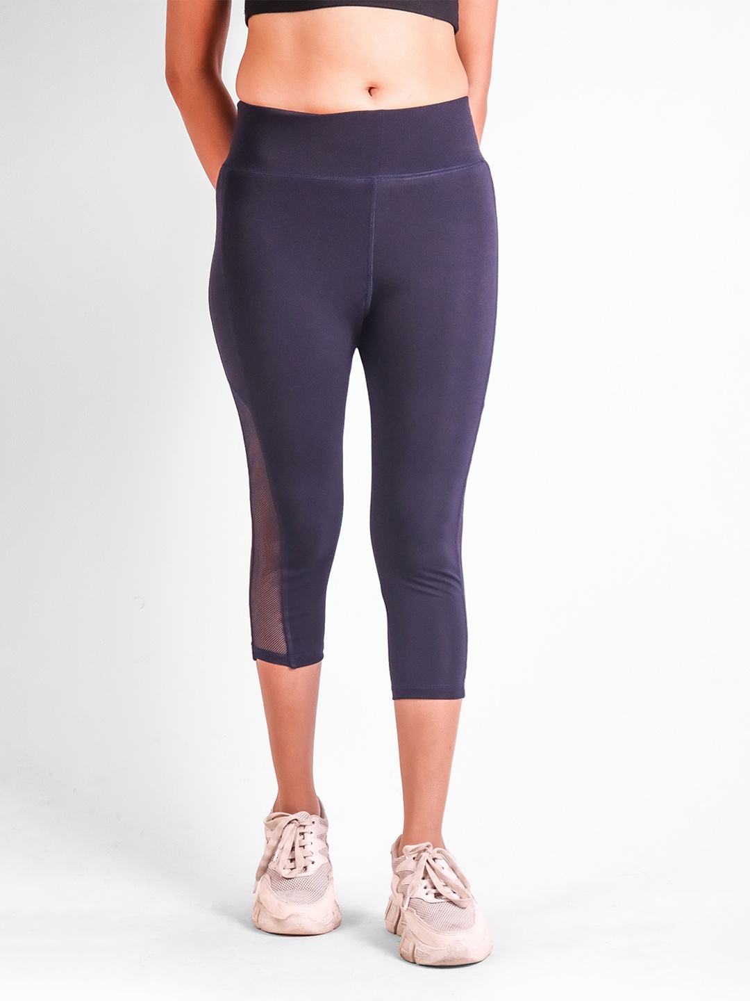 

Fasha Women Navy Blue Skinny Fit Sports Capris