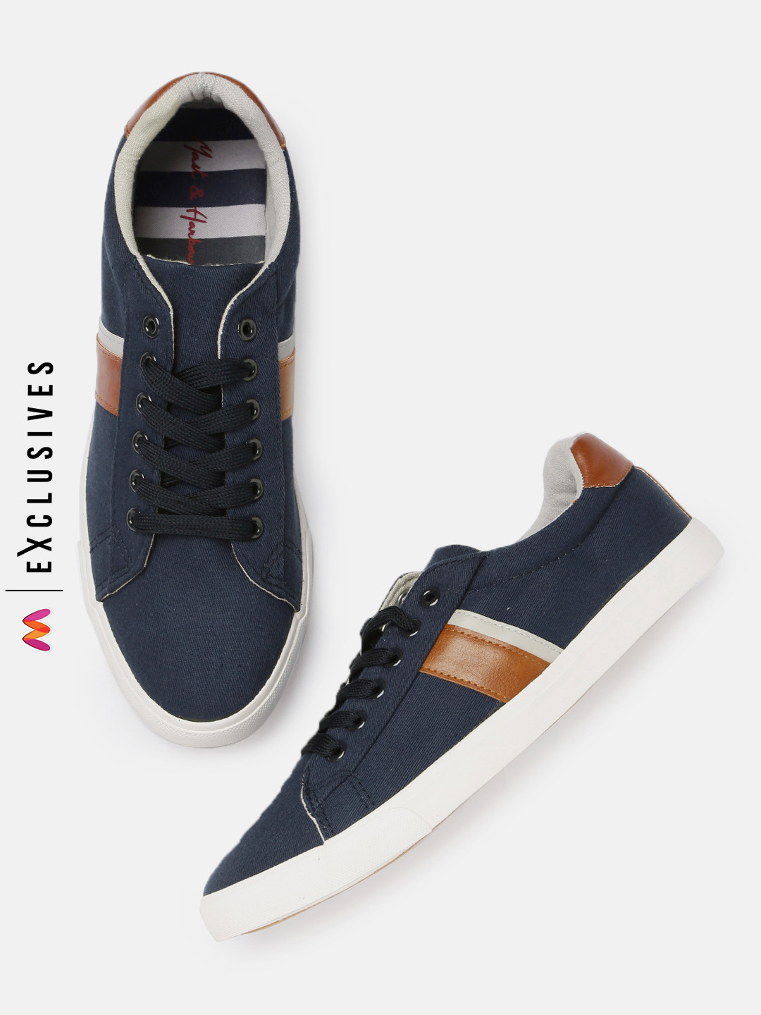 

Mast & Harbour Men Navy Blue Sneakers