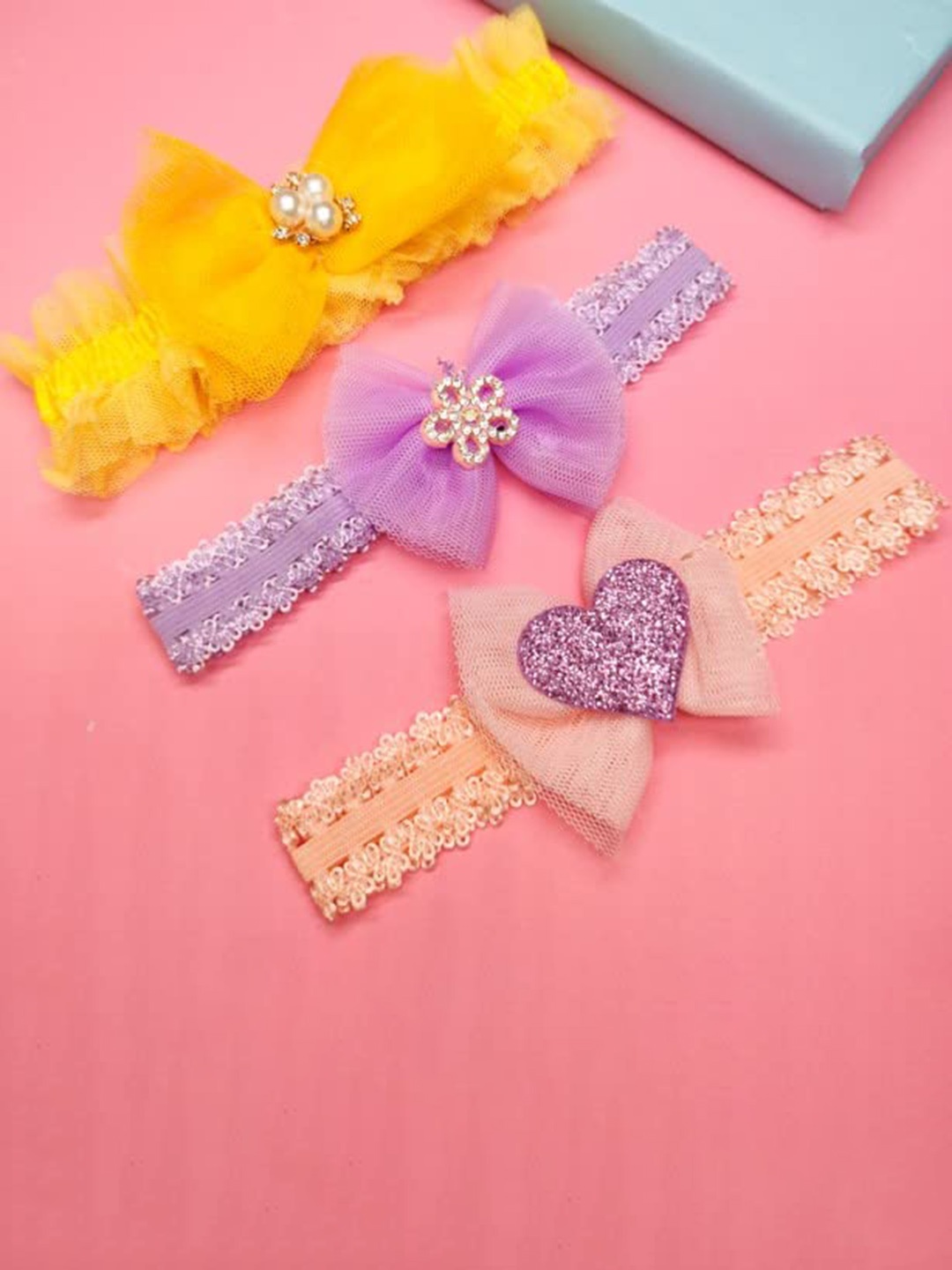

LYTIX Girls Assorted Set of 4 Embellished Hairband