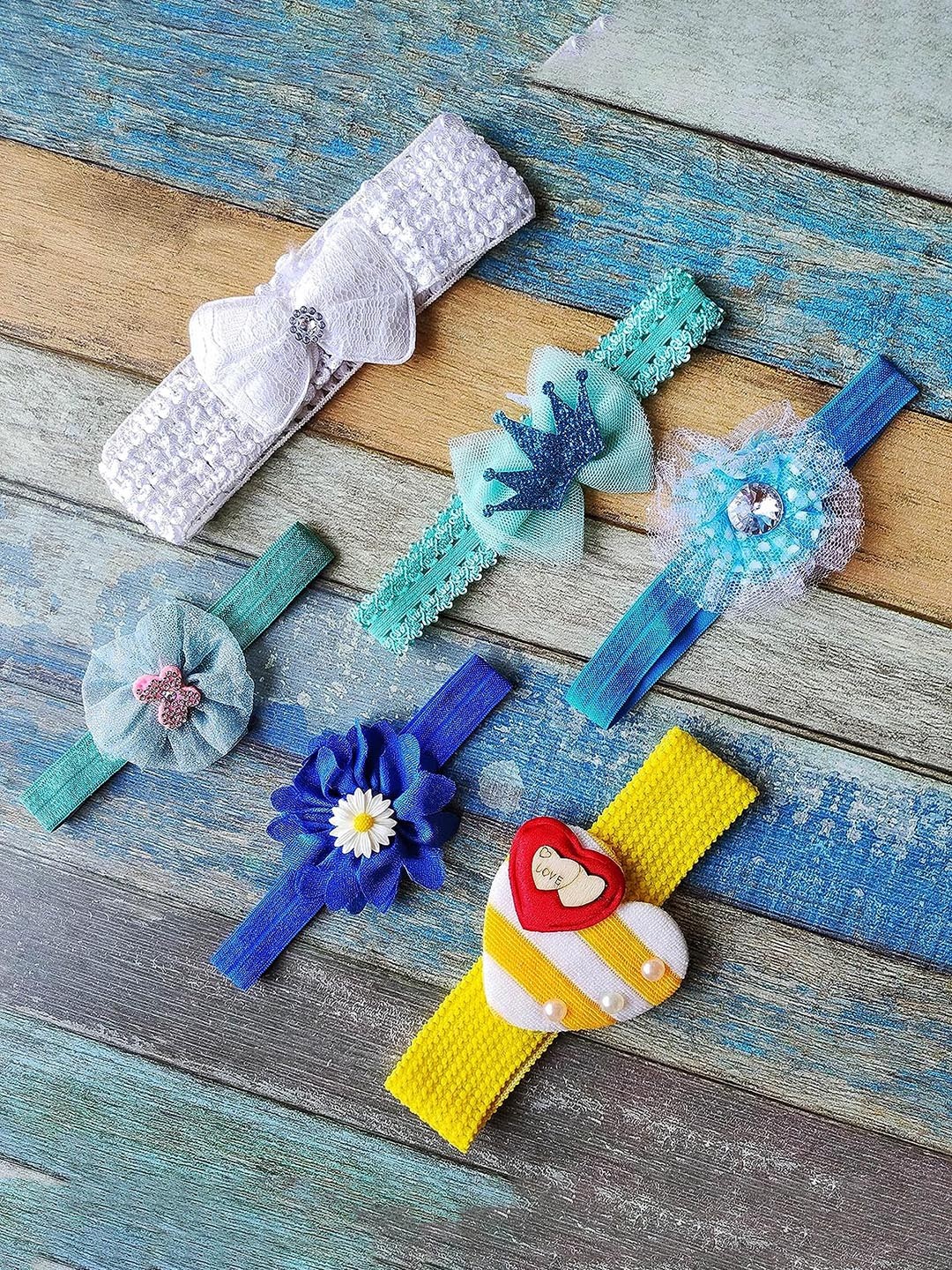 

LYTIX Girls Assorted Set of 4 Embellished Hairband