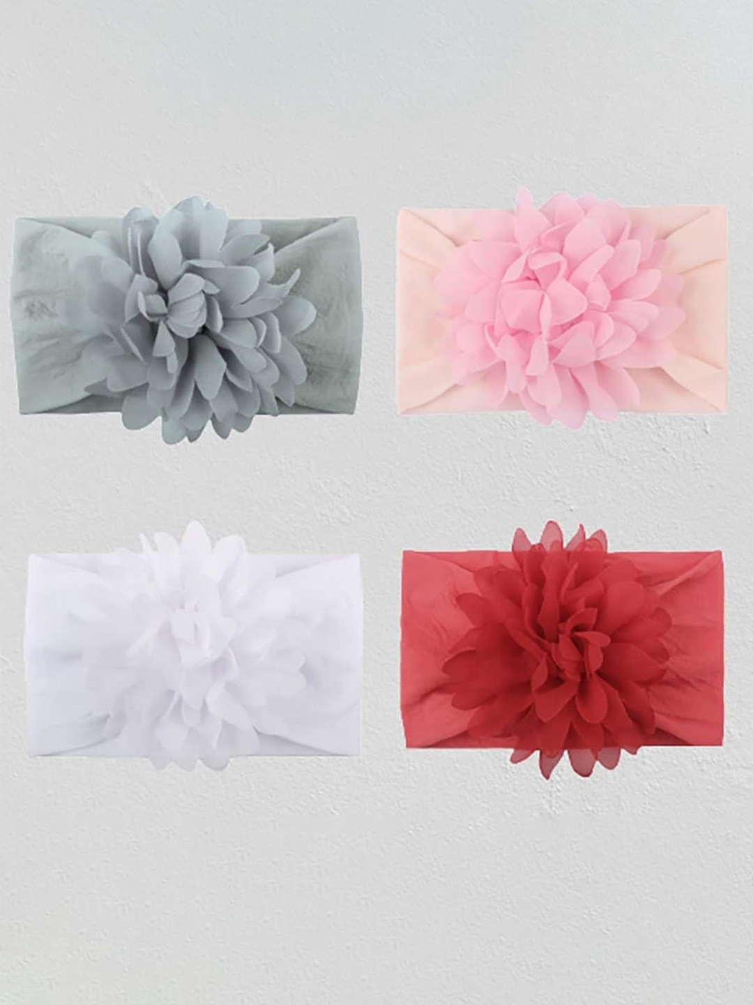 

LYTIX Girls Assorted Flower Bow Stretchy Headband
