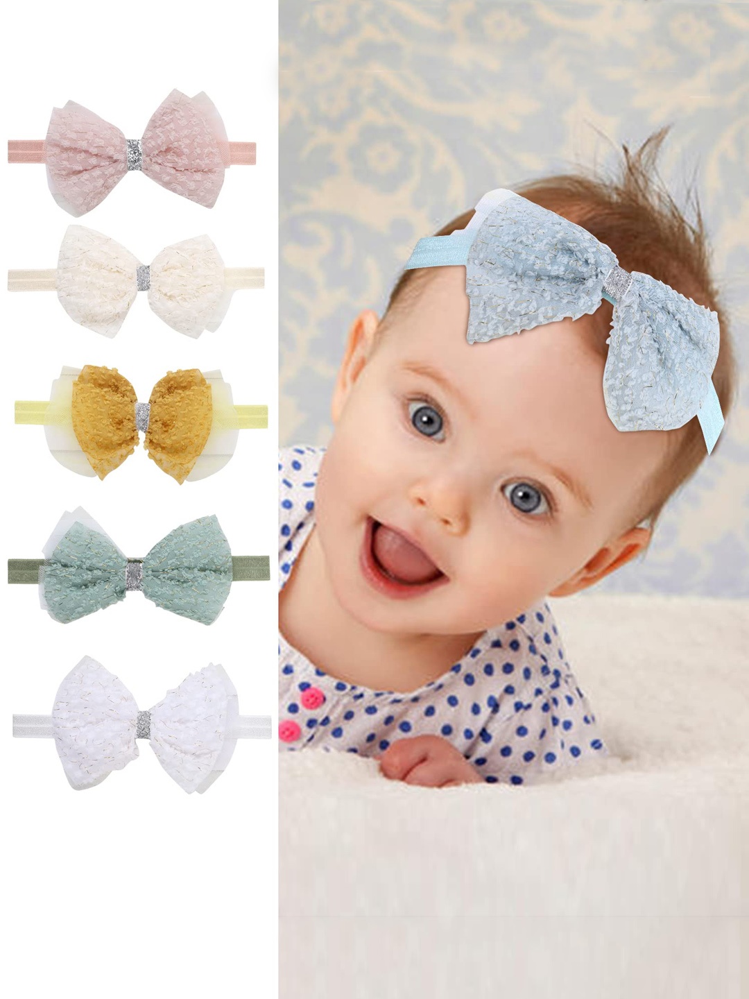 

LYTIX Girls Assorted Set of 6 Embellished Hairband