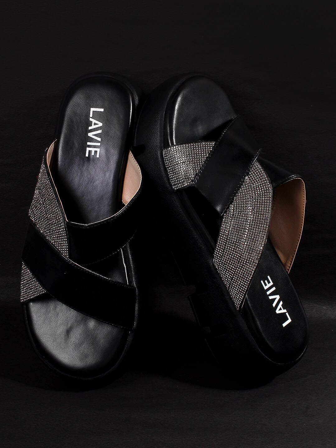 

Lavie Embellished Platform Heels, Black