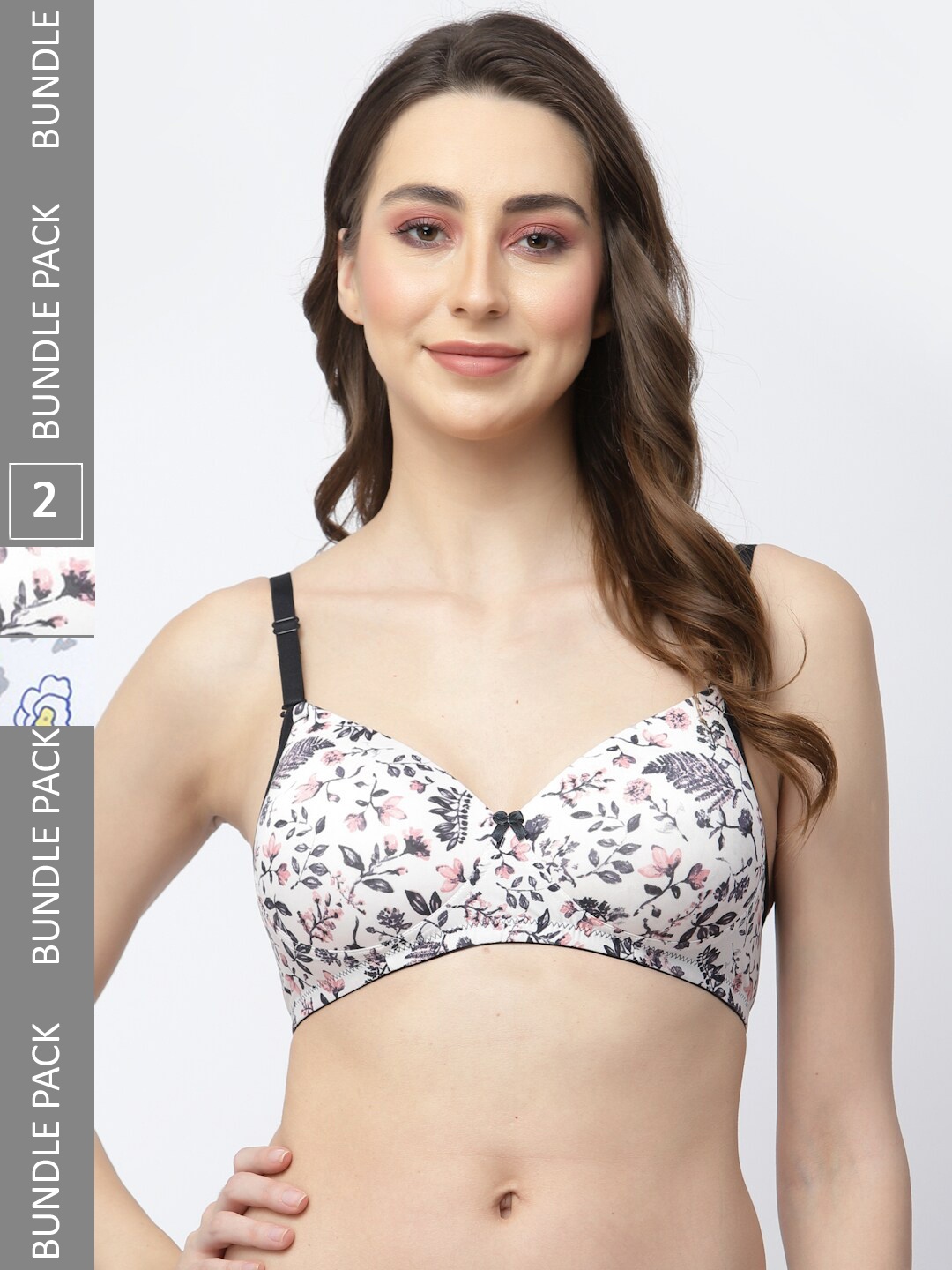 

College Girl Pack Of 2 Full Coverage Lightly Padded T-shirt Bra With All Day Comfort, White