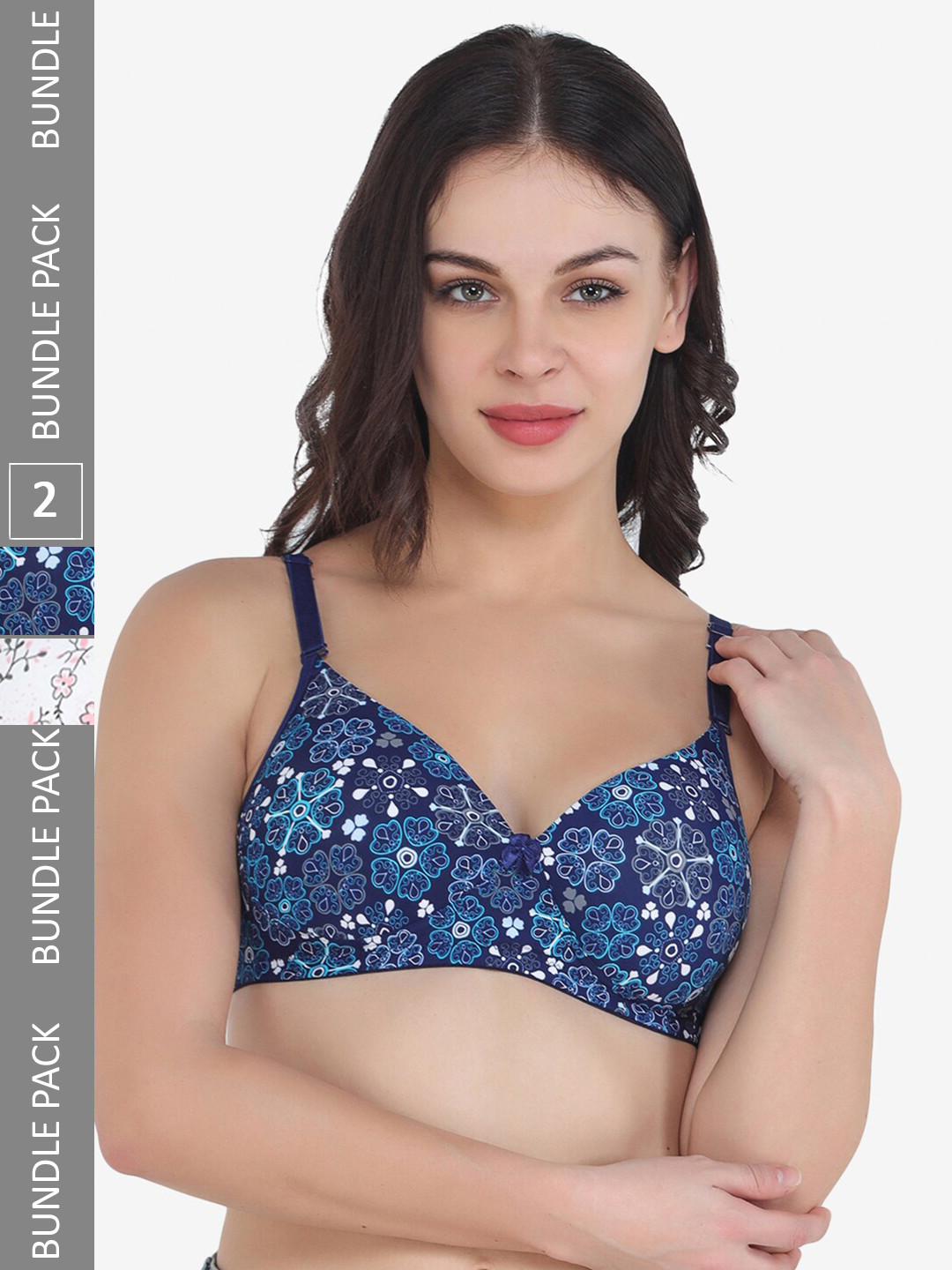 

College Girl Pack Of 2 Full Coverage Lightly Padded Bra, White