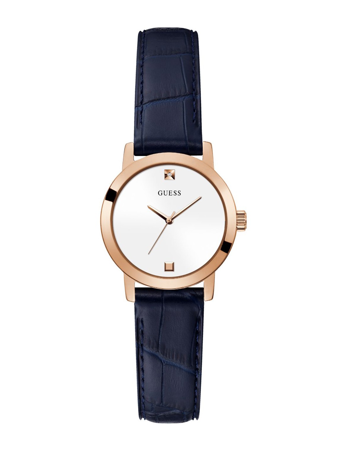 

GUESS Women Dial & Leather Textured Straps Analogue Watch GW0246L4, White