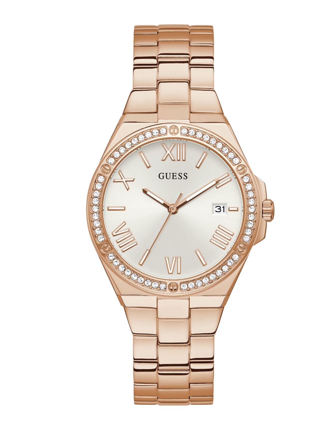 

GUESS Women Stainless Steel Straps Analogue Watch GW0286L3, Silver